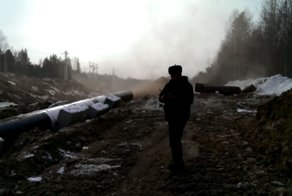 Очистка полости газопровода