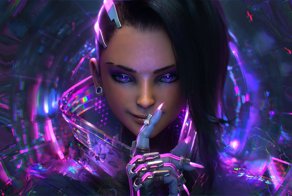 Косплеерша Сомбры из «Overwatch» зажигательно танцует шаффл