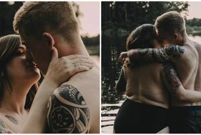 Любви все размеры покорны! Откровенная фотосессия полной девушки с женихом стала вирусной в сети