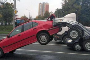 Прицеп взял удар на себя