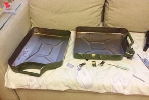 Как сделать чемодан из канистры