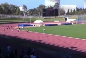 Юный спортсмен перед самым финишем вырвал победу у своего соперника