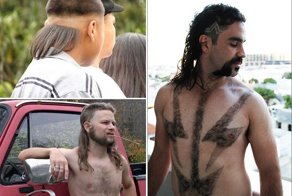 Эти парни явно претендуют на звание «лучшая прическа»!
