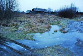 Морозное утро в деревне