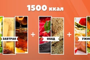 Как выглядят 1500 Ккал в день?
