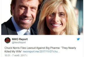 Американский актёр Чак Норрис бросил кино ради умирающей жены