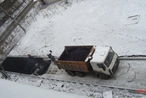 Укладка асфальта на снег в Кировской области