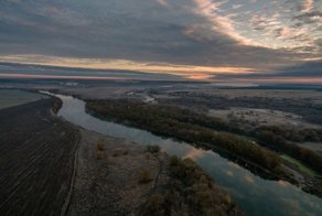 Воронеж. Река Дон. Туман- осень