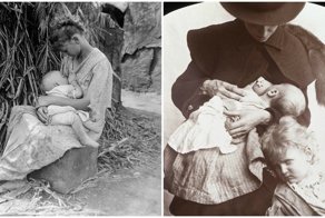 Женщины викторианской эпохи кормят грудью: исторические фото