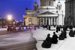 «Настоящее время» пересняло фотографии памятных мест революции 1917 года