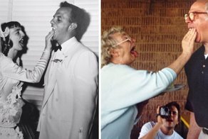 25 фотографий влюбленных пар "тогда и сейчас"