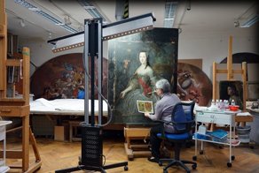 Удалить лак с 400-летней картины