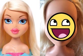 Веселый дедушка стер с куклы макияж, чтобы нарисовать более натуральный, а вышло еще хуже