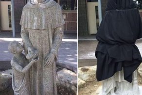 Австралийская школа извинилась за неоднозначную статую с мальчиком и священником