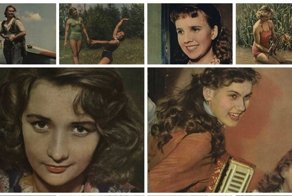 Советские девушки на журнальных фотографиях