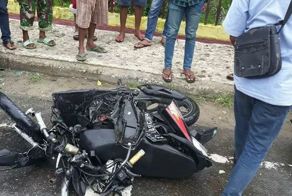 Мотобрат лишился правой ноги по колено