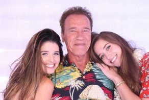 Арнольд Шварценеггер и его красавицы-дочки