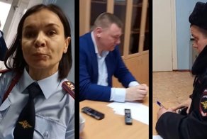 Пострадавший адвокат избитой родителями учительницы дает показания: видео