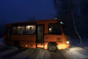 Авария дня. Без вариантов, столкновение с автобусом
