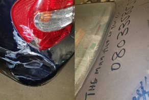 Неизвестный оставил номер телефона после того, как врезался в автомобиль в отсутствие его владельца