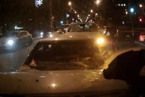 Авария дня. Пьяный водитель устроил замес
