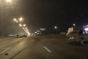 Авария ранним утром на МКАД
