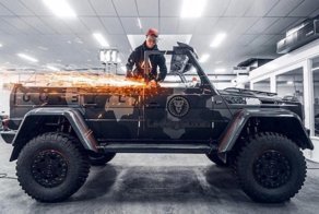 Шведский лыжник Йон Олссон отрезал крышу своему доработанному Гелендвагену