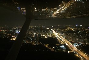 Интересный маршрут над МКАД ночью