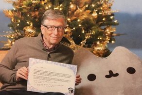 Билл Гейтс подарил 13-килограммового кота незнакомке с интернет-форума