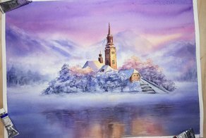 Акварельный календарь на 2018 год от российской художницы