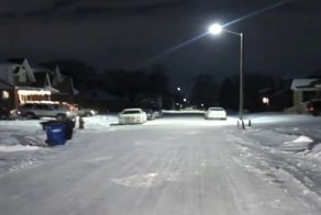 Смельчак проехал по Детройту в новогоднюю ночь