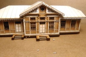 Полустанок Войсковицы. Макет в масштабе 1/87