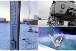 В Якутии температура опустилась до -65 °C, но местные не унывают
