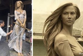 Кажется, что это скульптура времен Возрождения, но посмотрите поближе