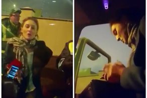 Сотрудница МВД устроила истерику с дракой из-за эвакуированной машины