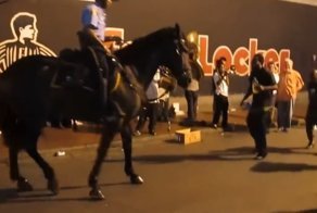 Танцующий конь Тони из американской конной полиции