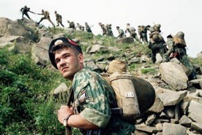 Андреевский флаг над чеченским дворцом