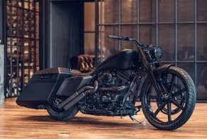 Кастомный бэггер Noir King из мотоцикла Harley-Davidson Road King