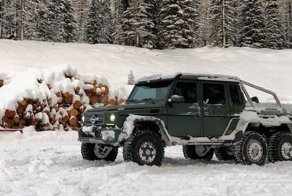Mercedes-AMG 6x6 застрял в итальянских Альпах