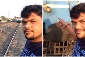 Любитель селфи из Индии едва не заснял собственную смерть