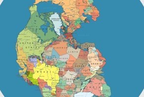 Как выглядела бы карта мира, если бы Пангея существовала до сих пор