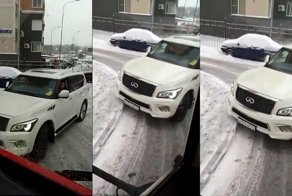 В Москве водитель Infiniti преградил дорогу пожарным машинам и "скорой"