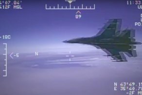 Опубликовано видео перехвата самолета-разведчика над Черным морем