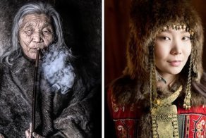 30 портретов коренных жителей Сибири и Монголии