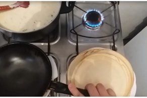 Необычный способ жарки блинов