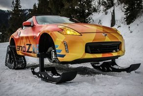 Двухдверка без колёс: родстер Nissan встал на лыжи