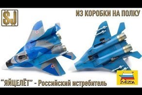 Из коробки на полку - “ЯЙЦЕЛЁТ” Российский истребитель