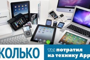 Сколько денег вы потратили на продукцию Apple c 2001 года?
