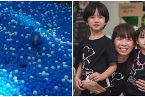 Женщина чуть не утонула в бассейне с шариками в Сингапуре 