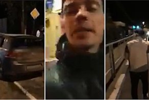 Неадекватный молодой человек поджёг свой автомобиль на трассе под Туапсе